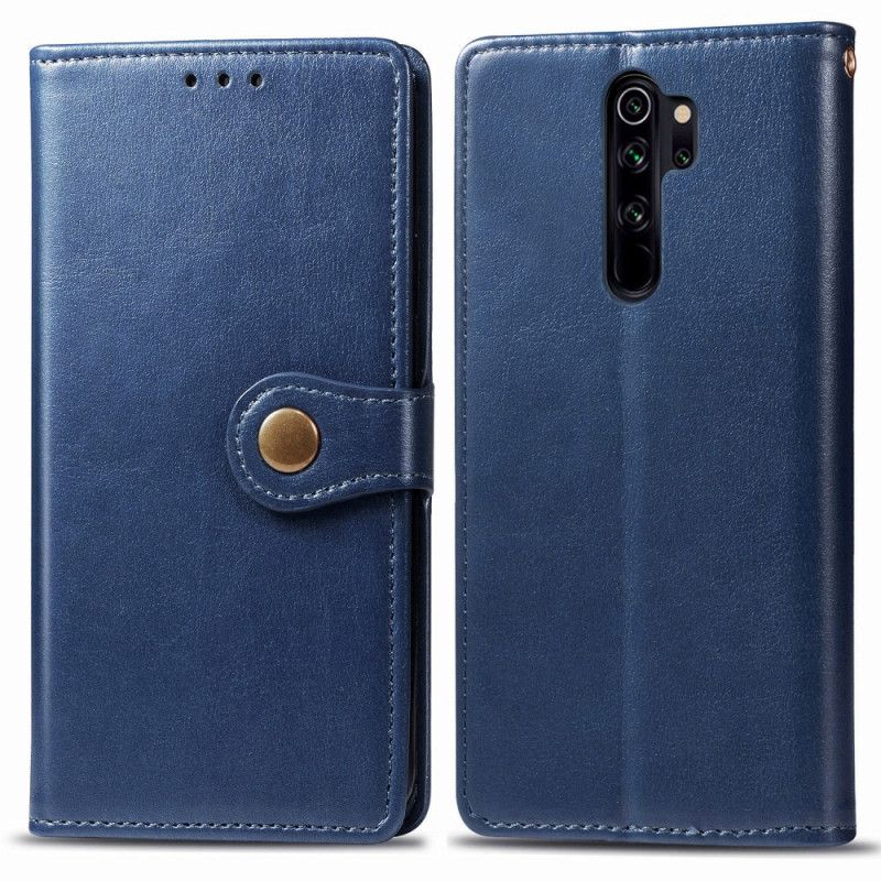 Kotelot Xiaomi Redmi Note 8 Pro Vihreä Punainen Tekonahkaa Ja Vintage Lukko