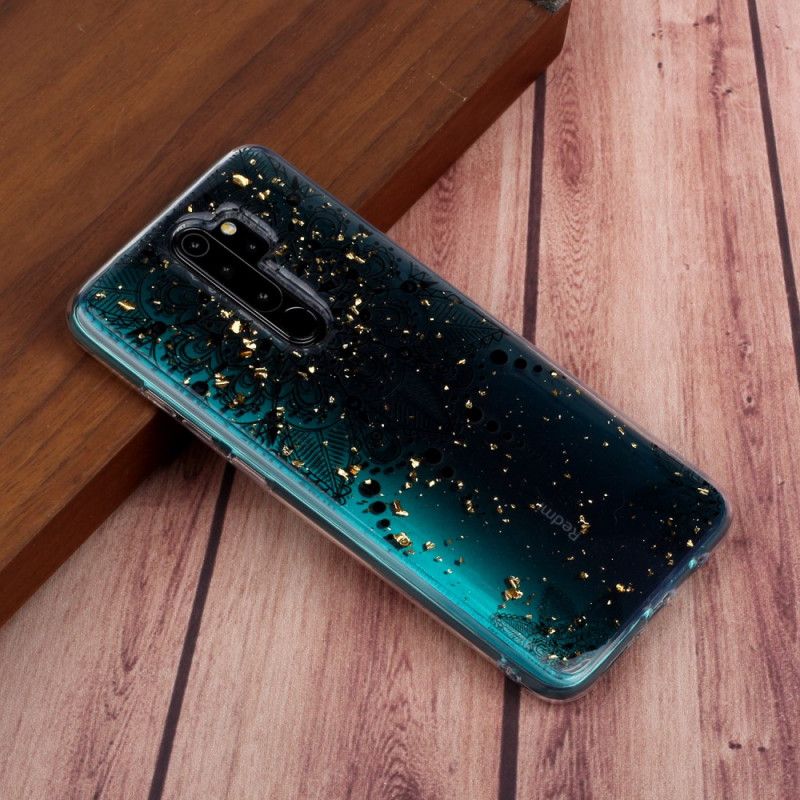 Kuori Xiaomi Redmi Note 8 Pro Läpinäkyvä Harmaa Mandala Suojakuori