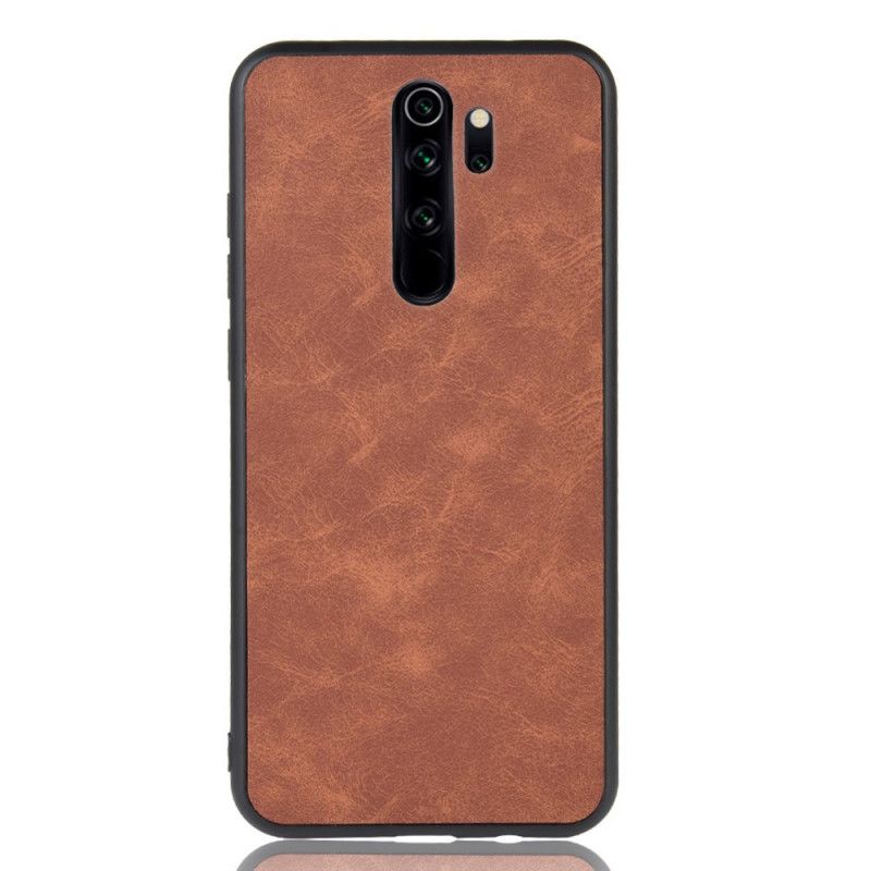 Kuori Xiaomi Redmi Note 8 Pro Tummansininen Musta Vintage-Tyylinen Nahkaefekti