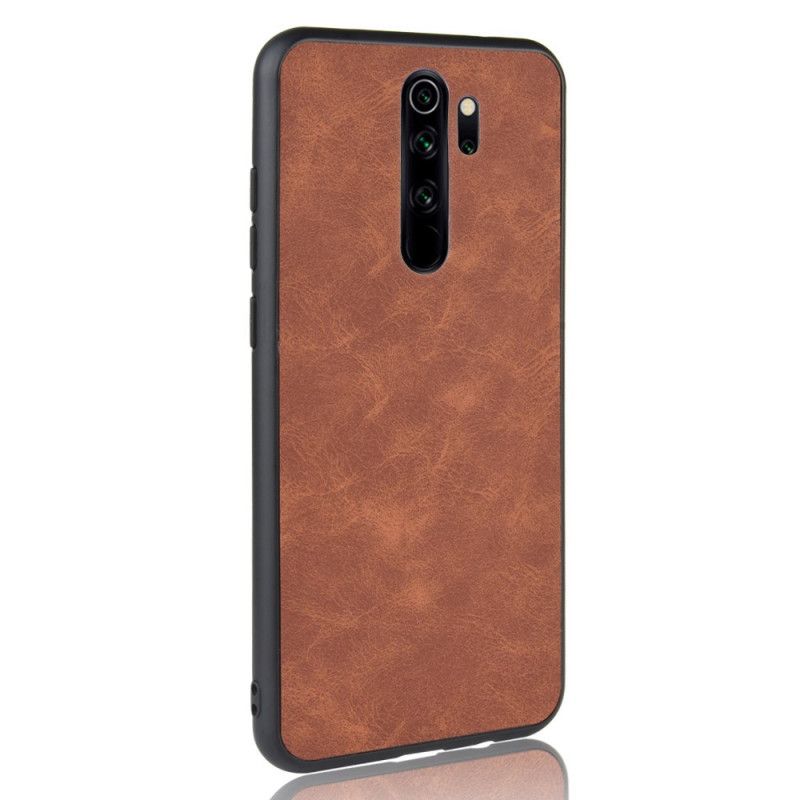 Kuori Xiaomi Redmi Note 8 Pro Tummansininen Musta Vintage-Tyylinen Nahkaefekti