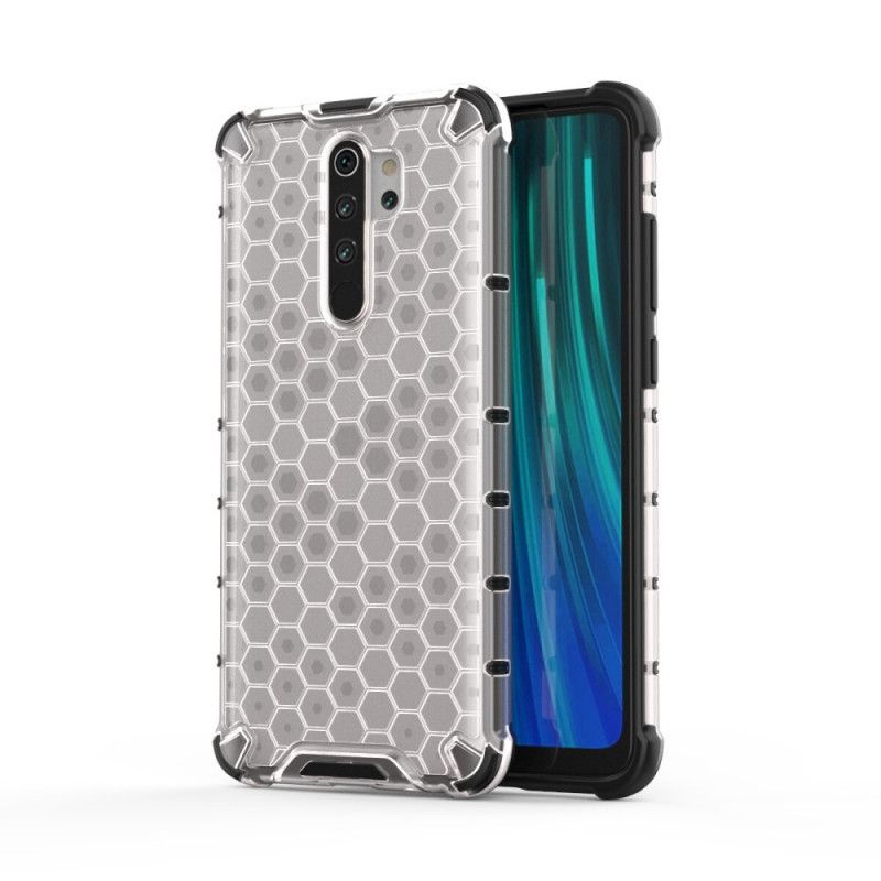 Kuori Xiaomi Redmi Note 8 Pro Valkoinen Musta Hunajakennotyyli