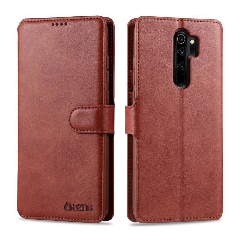 Suojakuori Xiaomi Redmi Note 8 Pro Harmaa Musta Nahkaefekti Azns