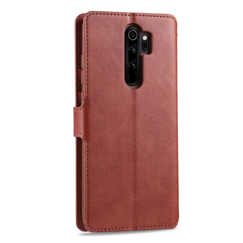 Suojakuori Xiaomi Redmi Note 8 Pro Harmaa Musta Nahkaefekti Azns