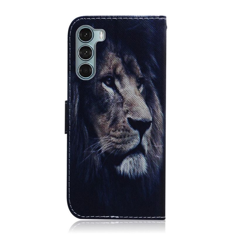 Flip Kotelot Moto G200 5g Dreaming Lion