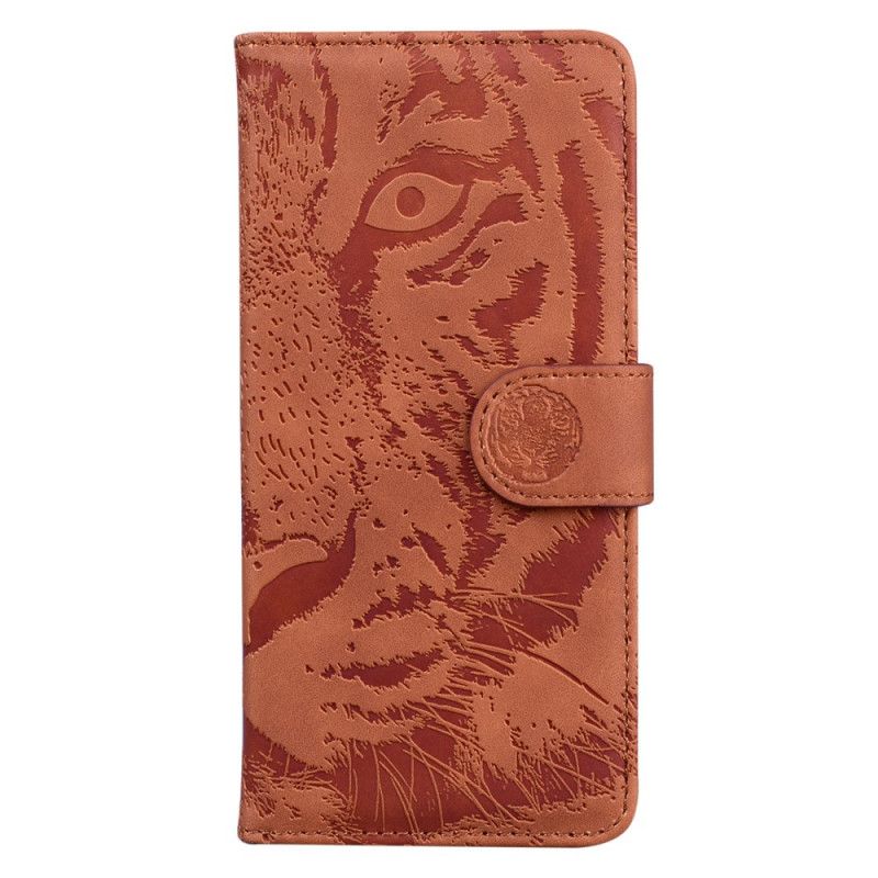 Flip Kotelot Moto G200 5g Tiger Face Print