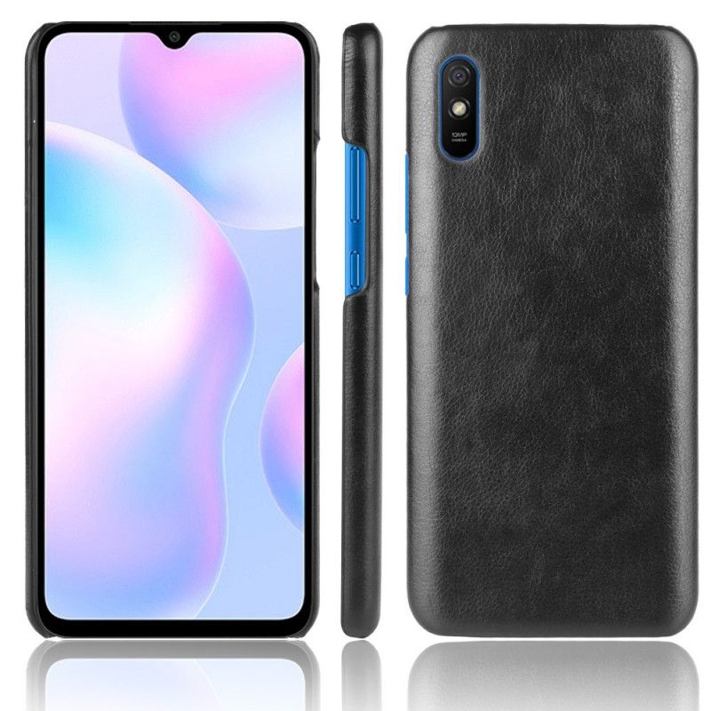 Case Kuoret Xiaomi Redmi 9A Harmaa Musta Puhelinkuoret Suorituskykyinen Nahkaefekti