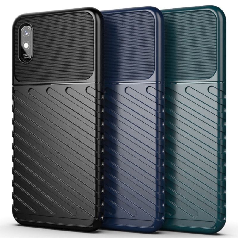 Case Kuoret Xiaomi Redmi 9A Vihreä Musta Puhelinkuoret Ukkosarja