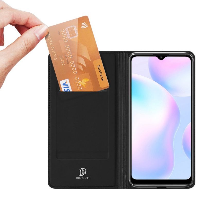 Flip Kotelot Xiaomi Redmi 9A Tummansininen Musta Pro Dux Ducis -Iho