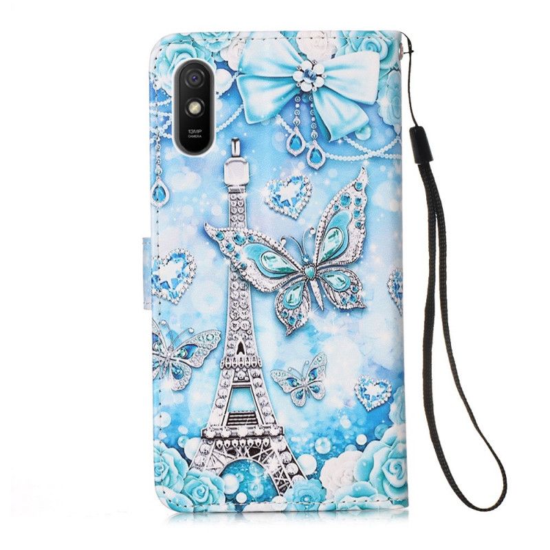 Kotelot Xiaomi Redmi 9A Eiffel-Tornin Perhohihna