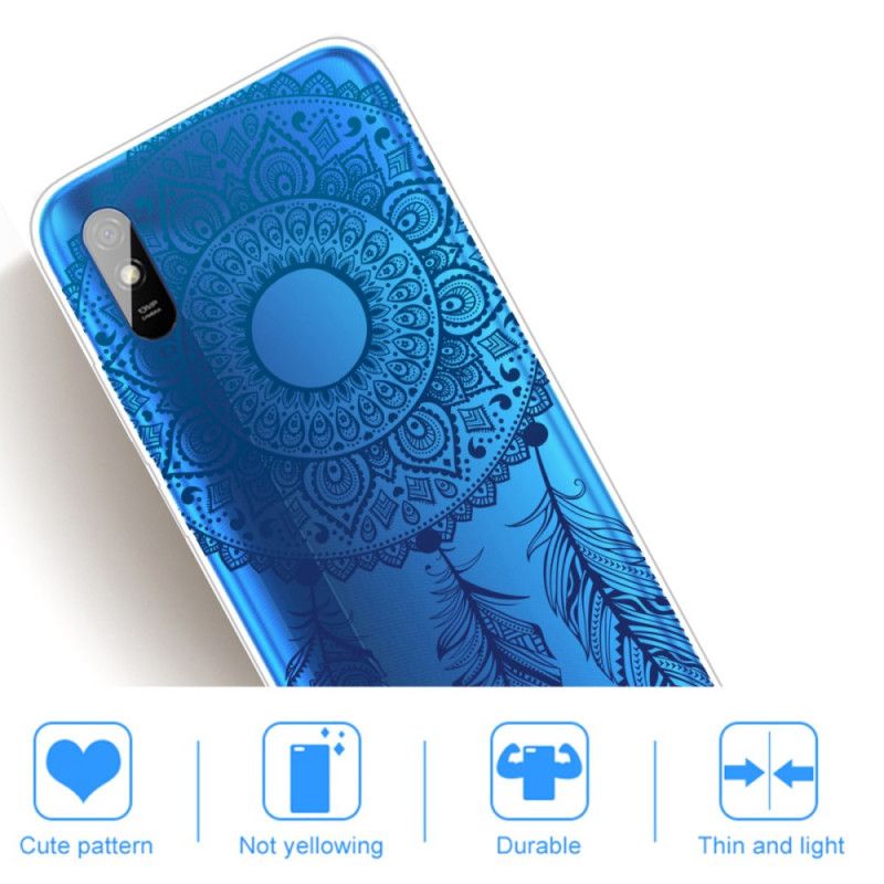 Kuori Xiaomi Redmi 9A Ainutlaatuinen Kukka Mandala Suojakuori