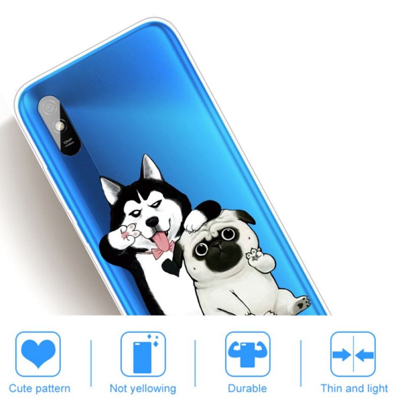 Kuori Xiaomi Redmi 9A Hauskoja Koiria