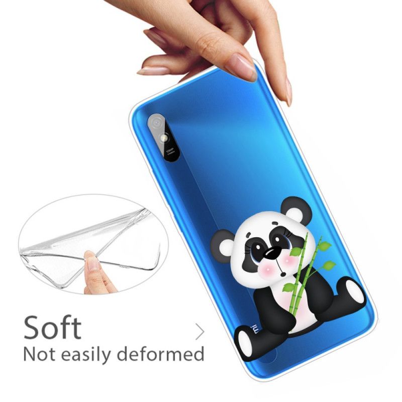 Kuori Xiaomi Redmi 9A Läpinäkyvä Surullinen Panda Suojakuori