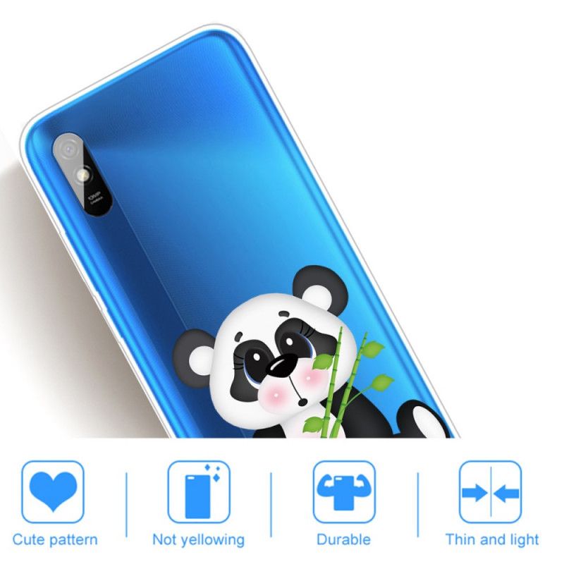 Kuori Xiaomi Redmi 9A Läpinäkyvä Surullinen Panda Suojakuori