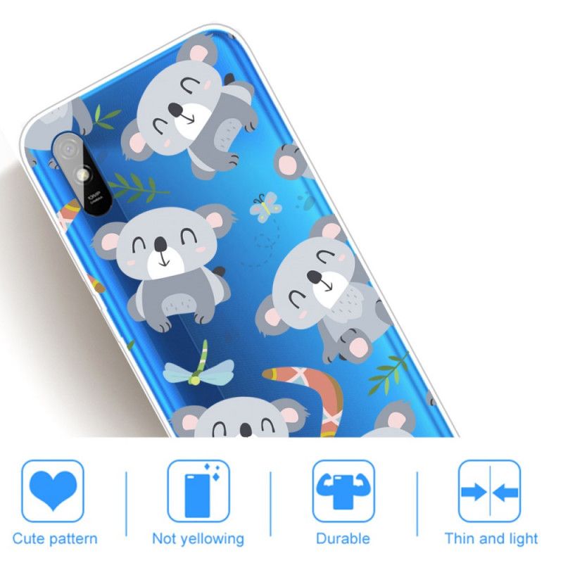 Kuori Xiaomi Redmi 9A Söpö Koala Suojakuori