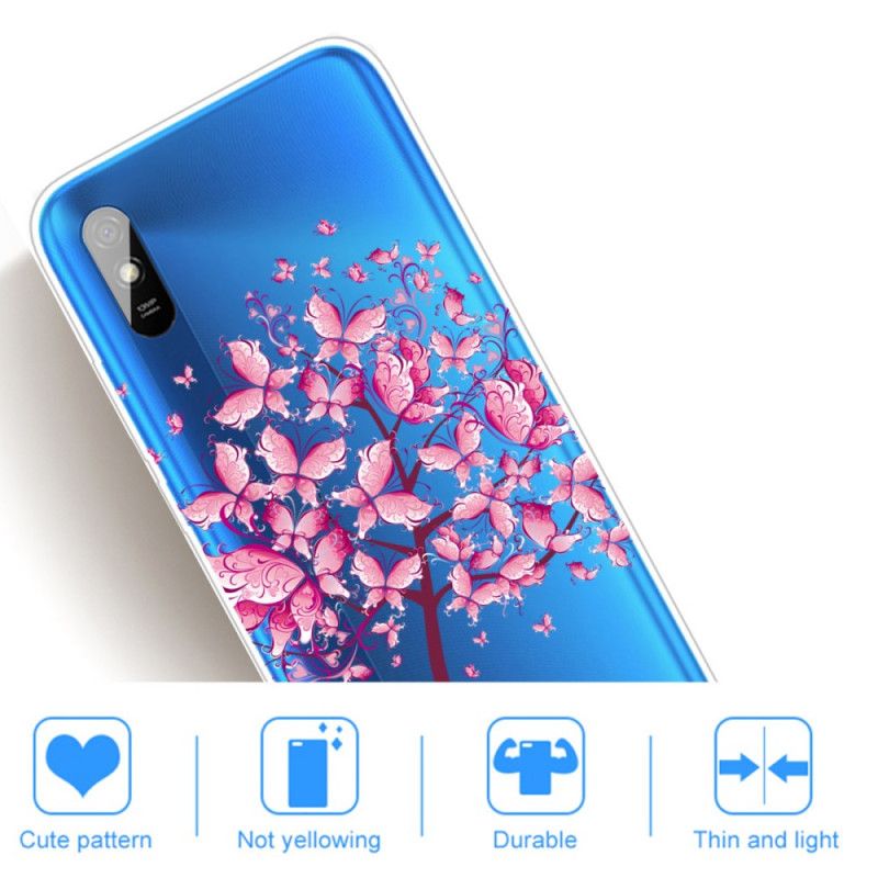 Kuori Xiaomi Redmi 9A Vaaleanpunainen Puunpää