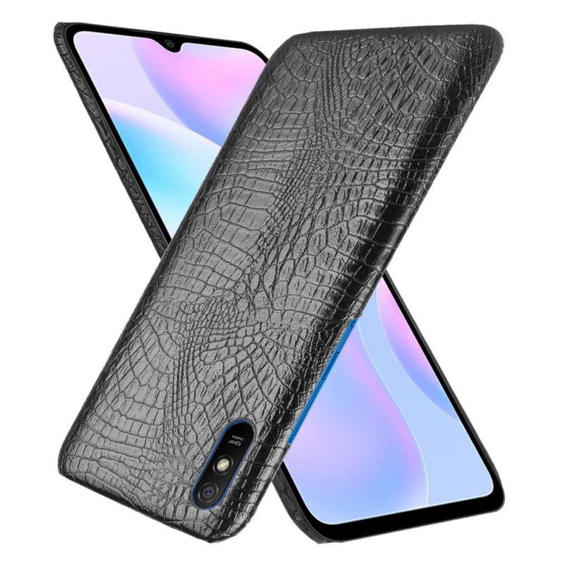 Kuori Xiaomi Redmi 9A Valkoinen Musta Krokotiilin Ihon Tyyli