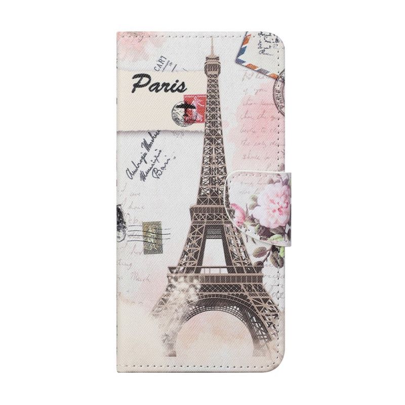 Flip Case Xiaomi Redmi Note 10 Pro Retro Eiffel-Torni