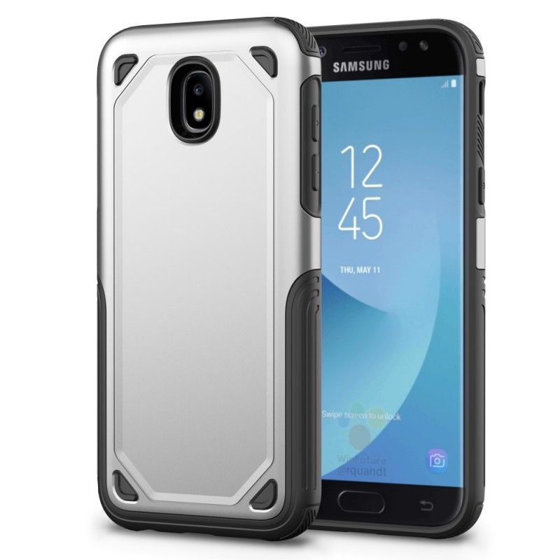 Case Kuoret Samsung Galaxy J5 2017 Harmaa Musta Puhelinkuoret Premium-Metallitehoste