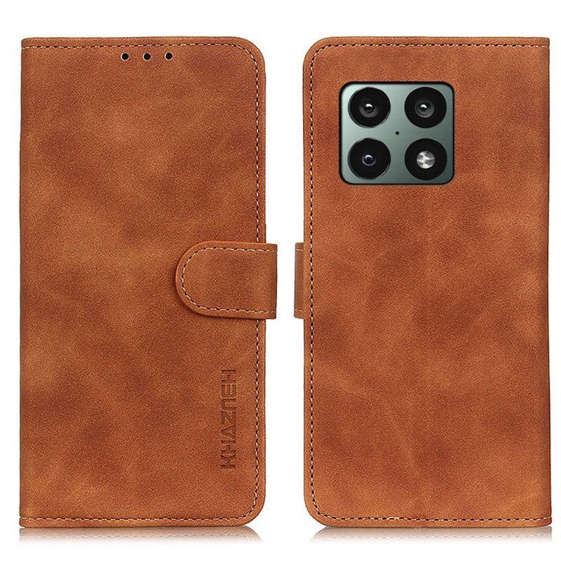 Kotelot OnePlus 10 Pro 5G Matta Vintage Leather Effect Khazneh