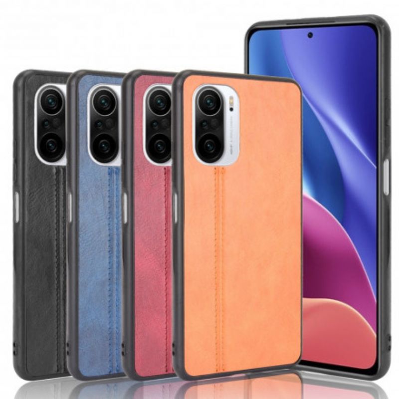 Kuori Xiaomi Mi 11i 5g / Poco F3 Couture Leather Effect Suojakuori