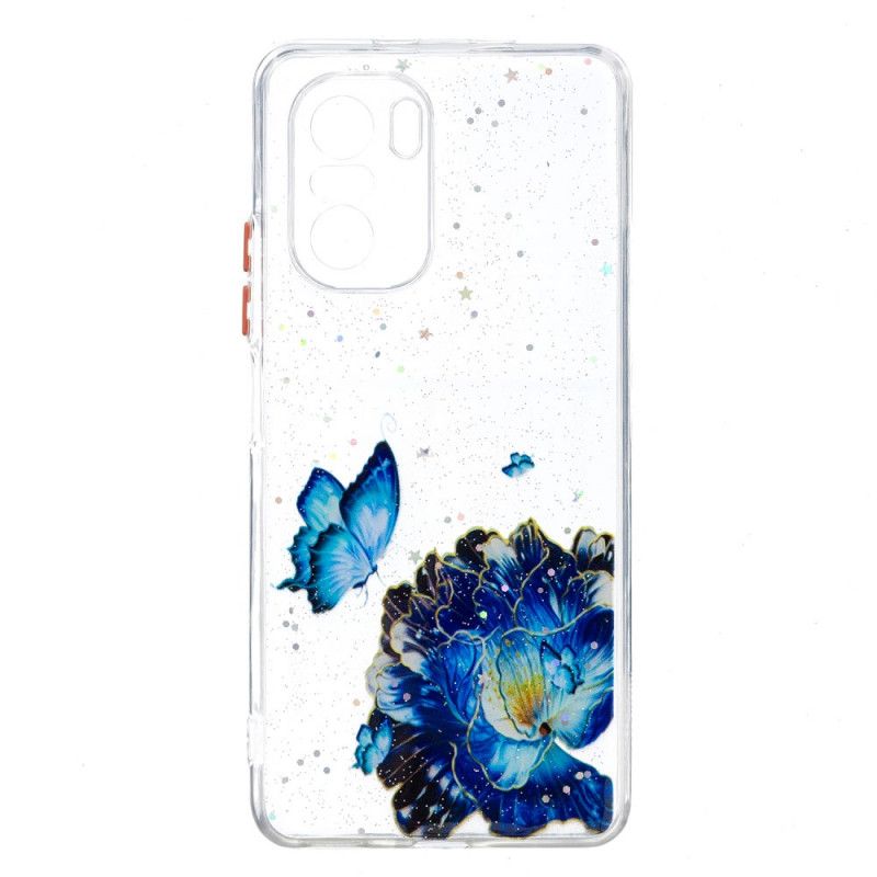 Kuori Xiaomi Mi 11i 5g / Poco F3 Floral Butterfly Hybridi Suojakuori