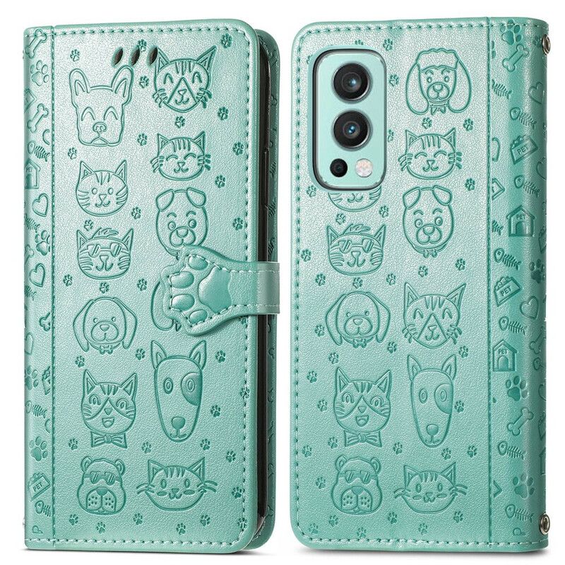 Flip Kotelot Oneplus Nord 2 5g Animated Animals