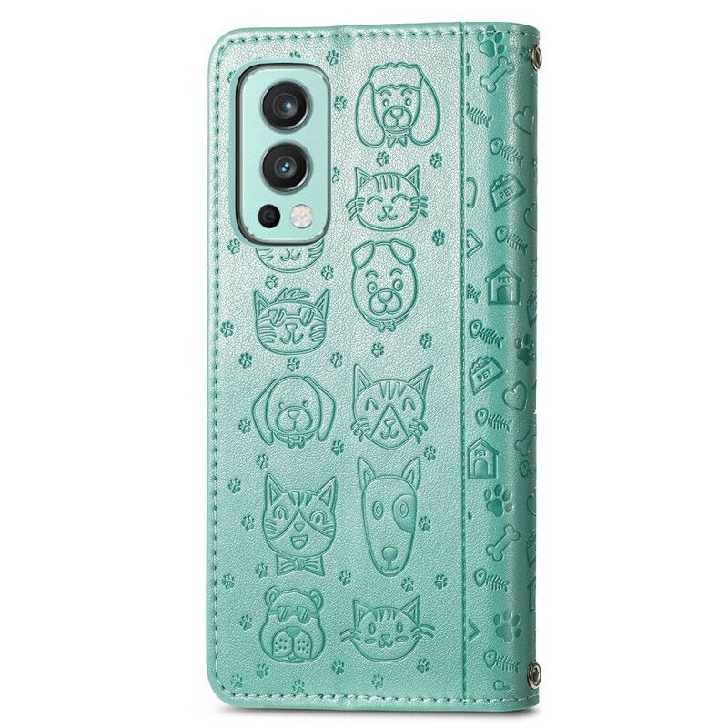 Flip Kotelot Oneplus Nord 2 5g Animated Animals