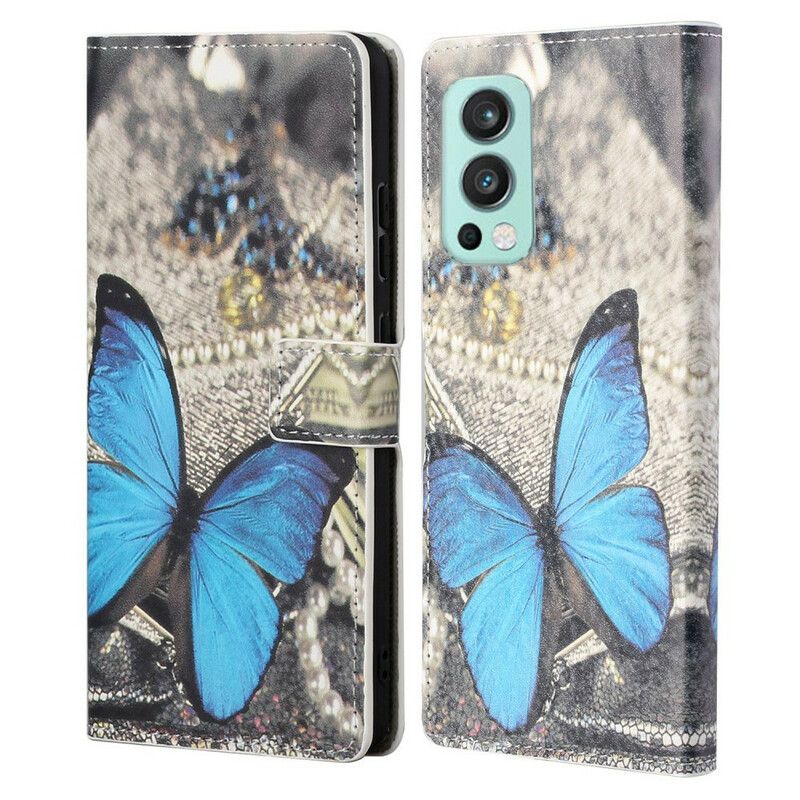 Flip Kotelot Oneplus Nord 2 5g Butterflies Hihnan Muunnelmia