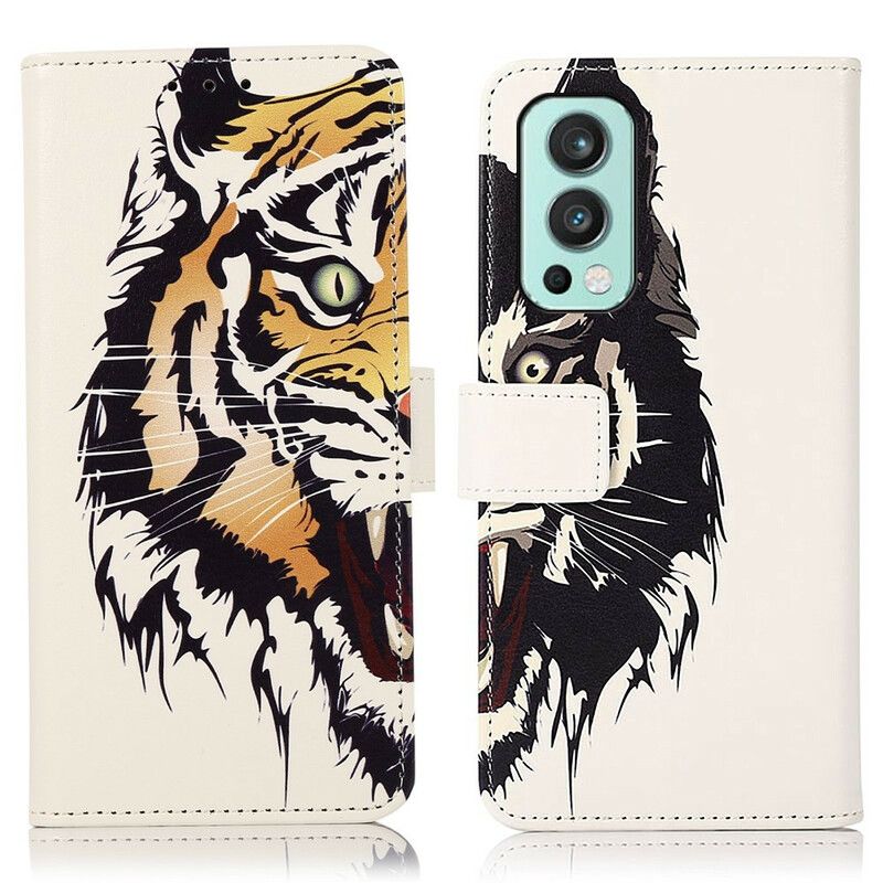 Flip Kotelot Oneplus Nord 2 5g Fierce Tiger