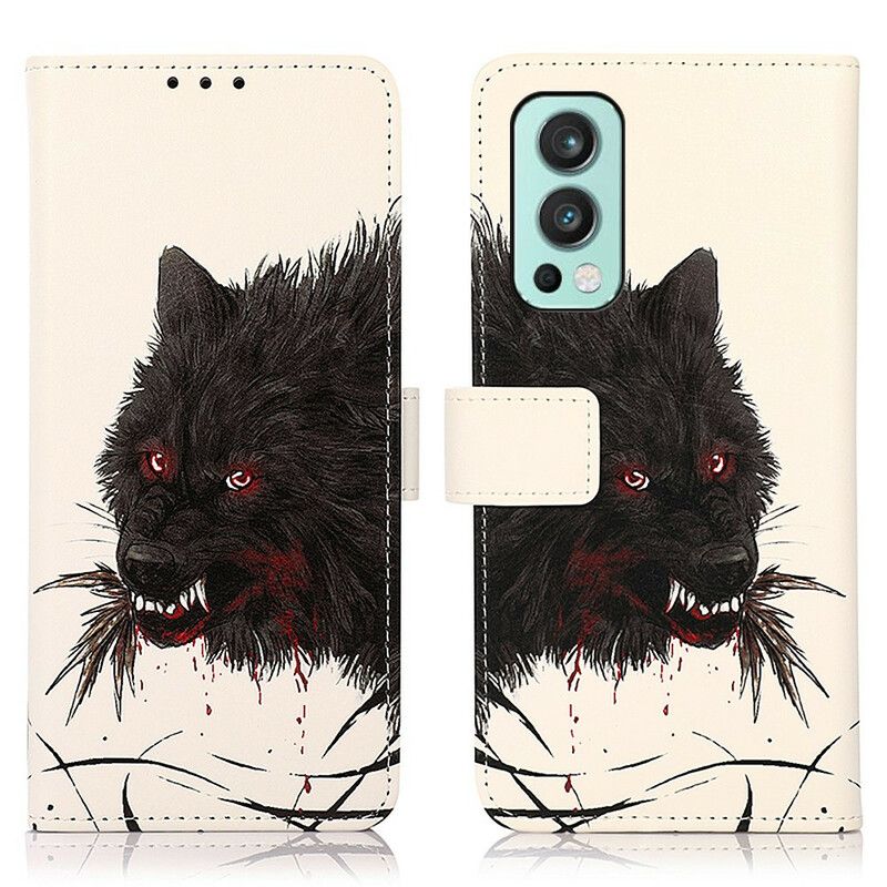 Flip Kotelot Oneplus Nord 2 5g Hungry Wolf