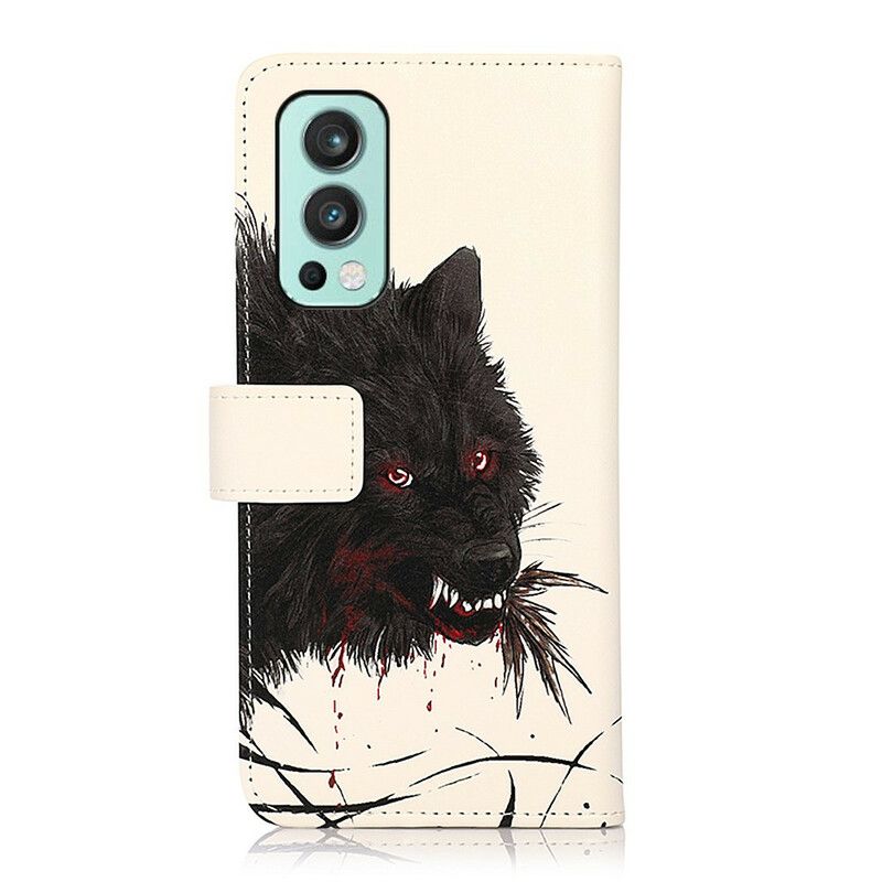 Flip Kotelot Oneplus Nord 2 5g Hungry Wolf