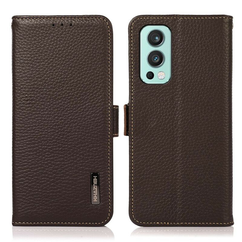 Flip Kotelot Oneplus Nord 2 5g Khazneh Lychee Leather Suojakuori