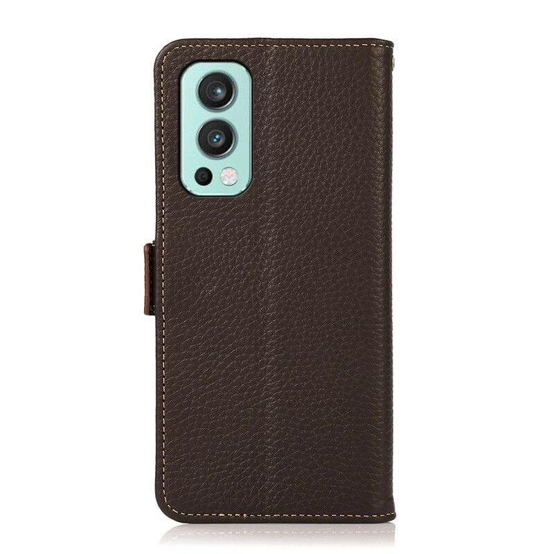 Flip Kotelot Oneplus Nord 2 5g Khazneh Lychee Leather Suojakuori