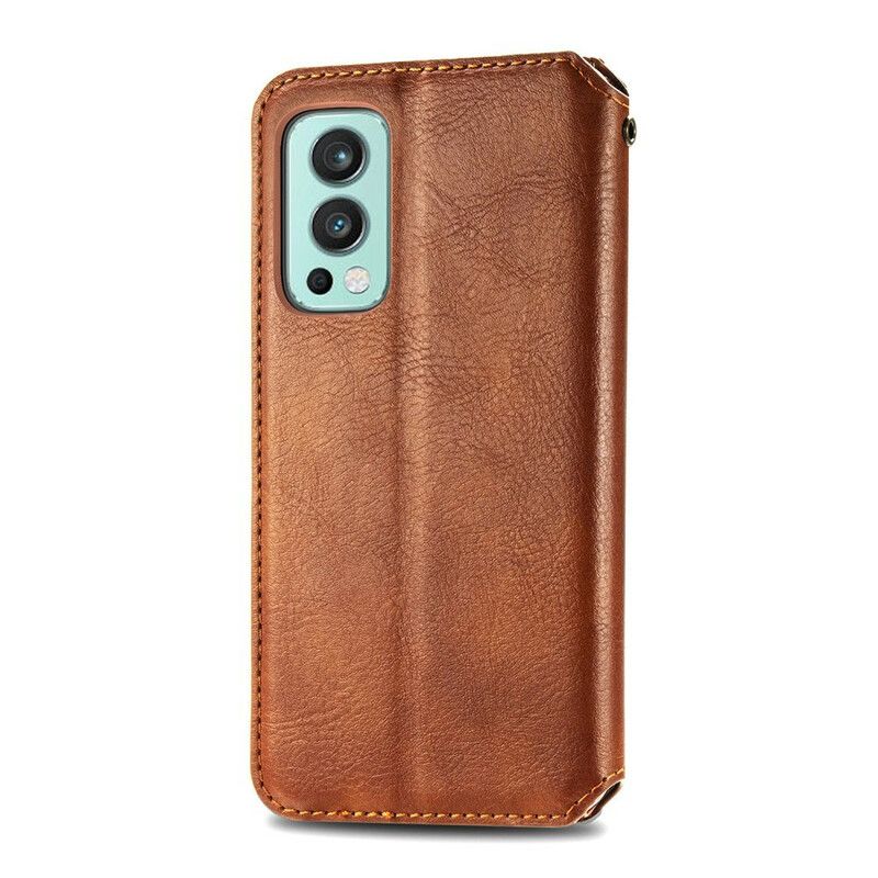 Flip Kotelot Oneplus Nord 2 5g Leather Effect Diamond Texture Suojakuori