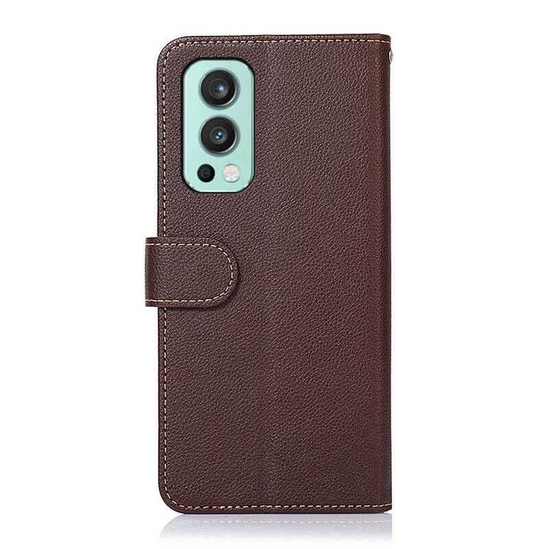 Flip Kotelot Oneplus Nord 2 5g Litchi Style Rfid Khazneh