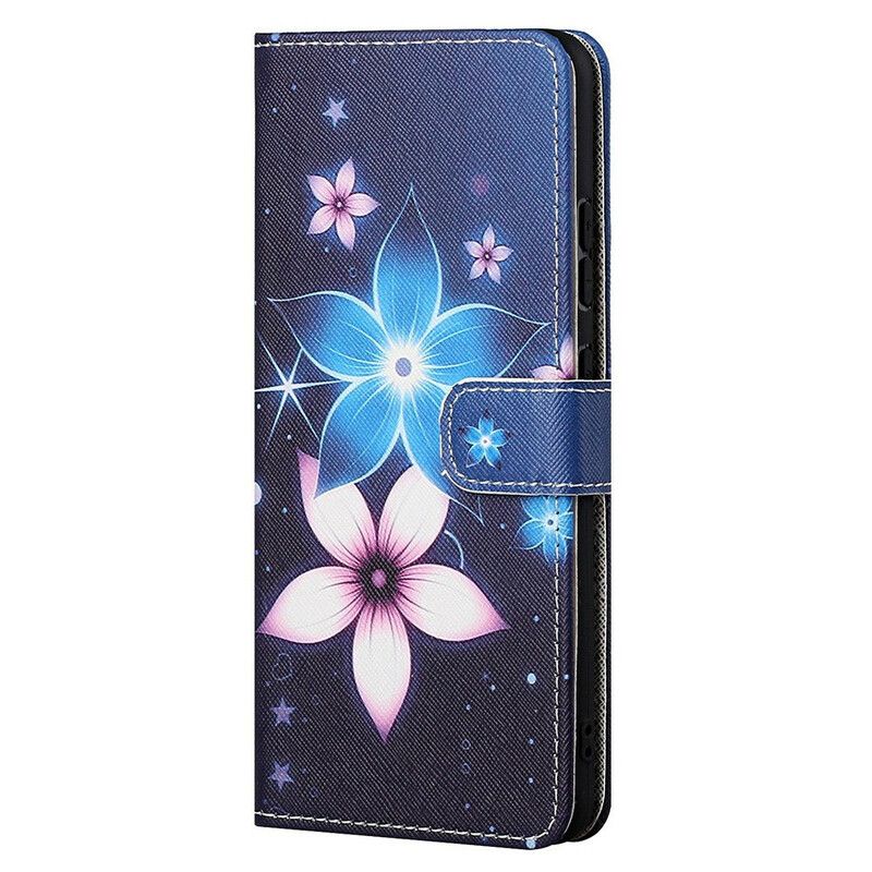 Flip Kotelot Oneplus Nord 2 5g Lunar Flowers Hihnalla