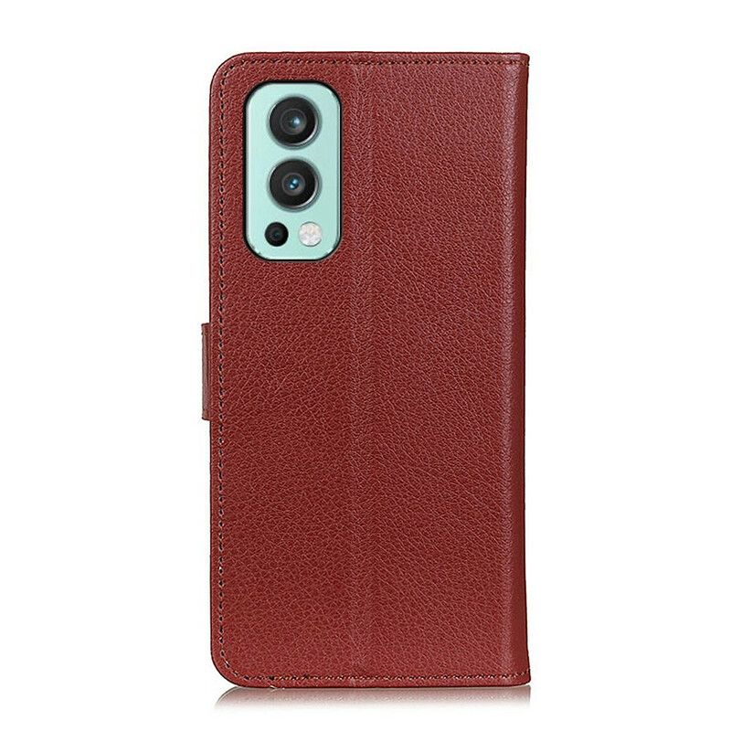 Flip Kotelot Oneplus Nord 2 5g Lychee Faux Leather Suojakuori