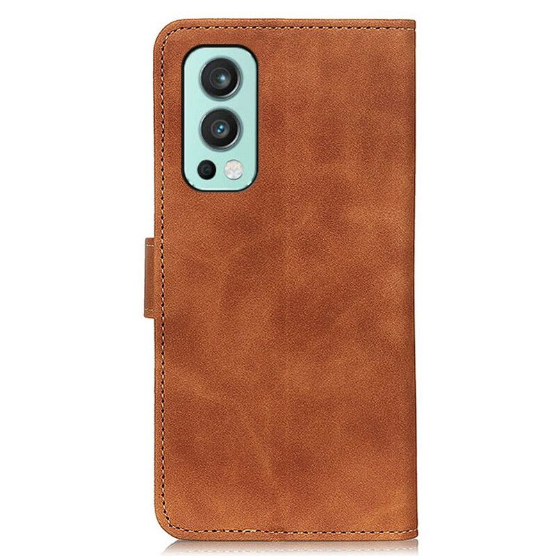 Flip Kotelot Oneplus Nord 2 5g Mate Leather Effect Vintage Khazneh Suojakuori