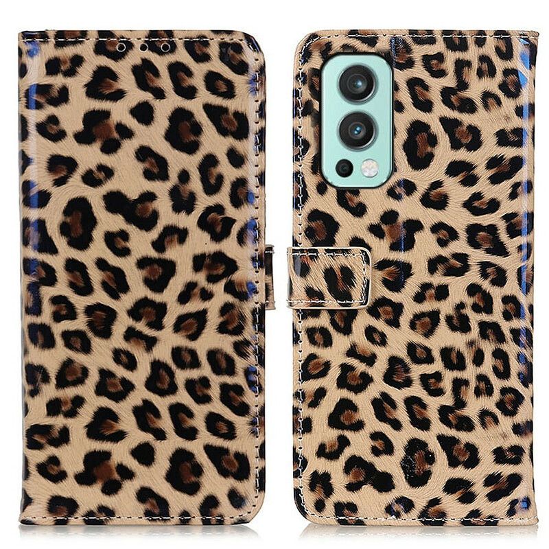 Flip Kotelot Oneplus Nord 2 5g Simple Leopard Suojakuori