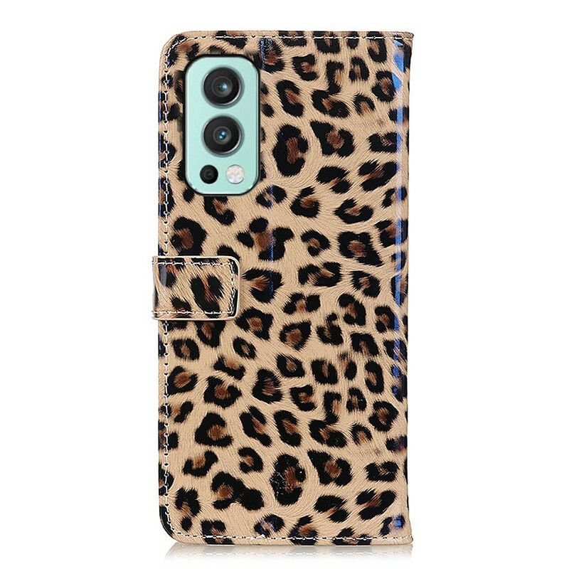 Flip Kotelot Oneplus Nord 2 5g Simple Leopard Suojakuori