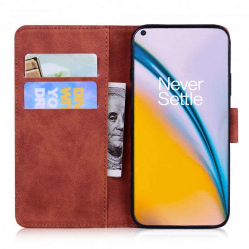 Flip Kotelot Oneplus Nord 2 5g Tiger Face Print