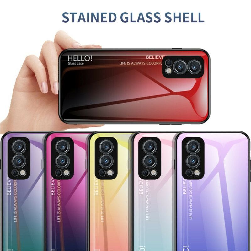 Kuori Case Oneplus Nord 2 5g Puhelinkuoret Tempered Glass Hello