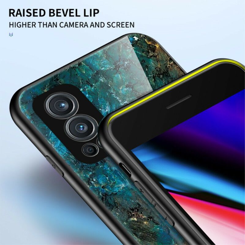 Kuori Oneplus Nord 2 5g Marble Colors Tempered Glass