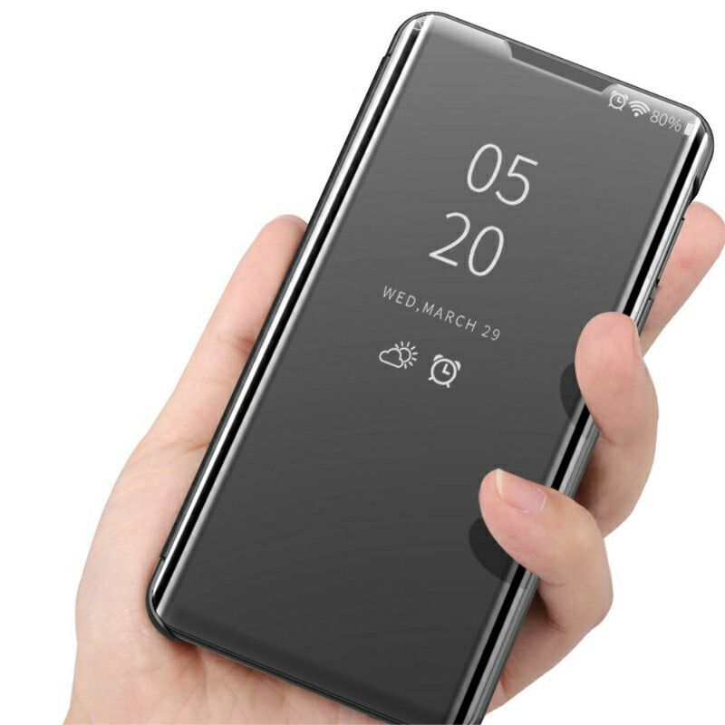 Näytä Kansi Oneplus Nord 2 5g Peili Ja Keinonahka