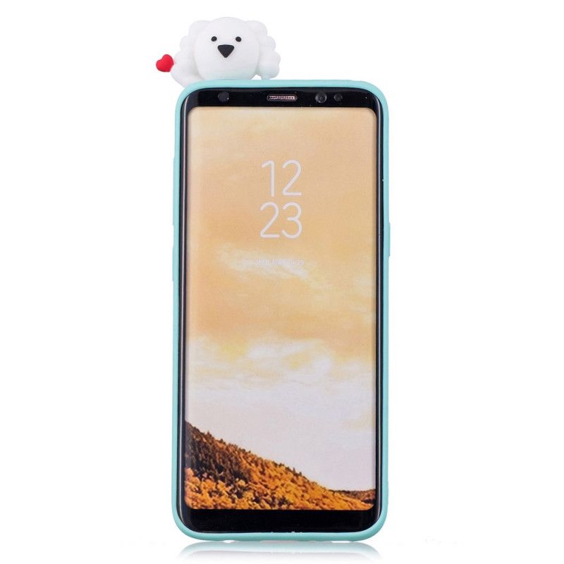 Case Kuoret Samsung Galaxy S8 Punainen Musta Puhelinkuoret 3D Hauskoja Eläimiä