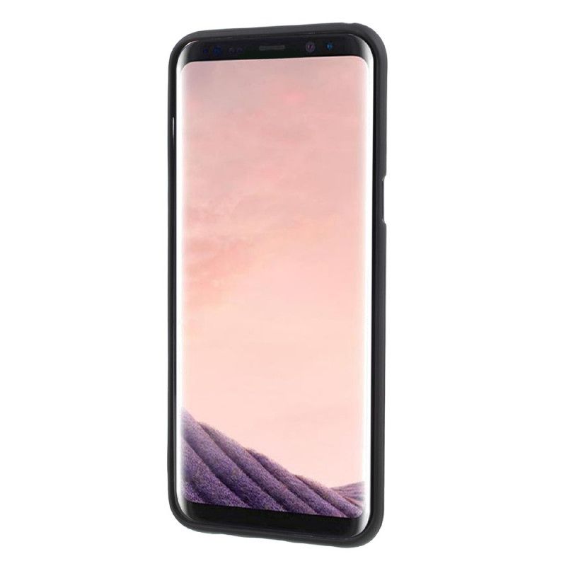 Kuori Samsung Galaxy S8 Punainen Musta Matta Elohopeapatsastustarvikkeet