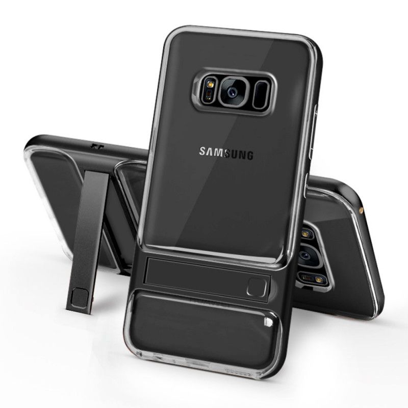 Kuori Samsung Galaxy S8 Tummansininen Musta Eleganssia Tukeva Kieli Suojakuori