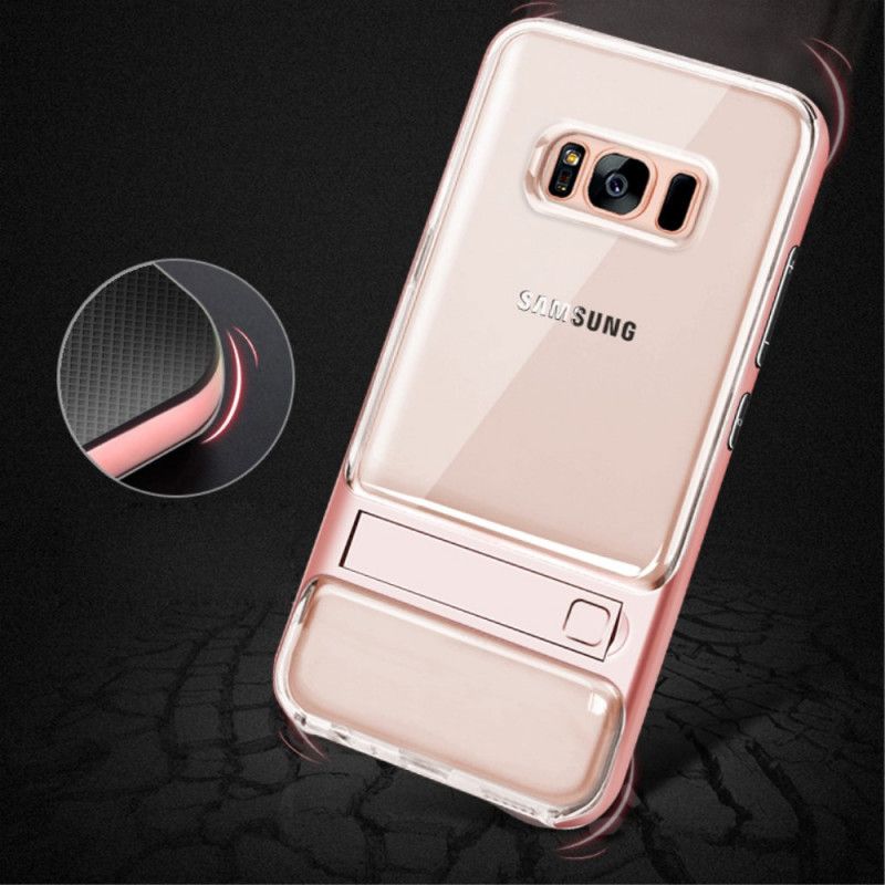 Kuori Samsung Galaxy S8 Tummansininen Musta Eleganssia Tukeva Kieli Suojakuori