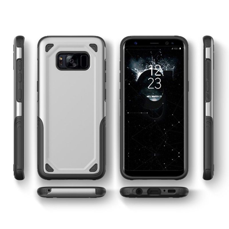 Kuori Samsung Galaxy S8 Vihreä Musta Metallivaikutteinen Panssari Suojakuori