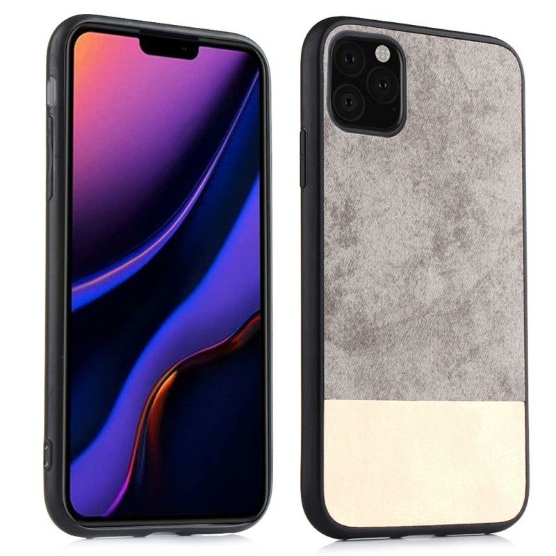 Case Kuoret iPhone 11 Pro Harmaa Puhelinkuoret Kaksisävyinen Keinonahka